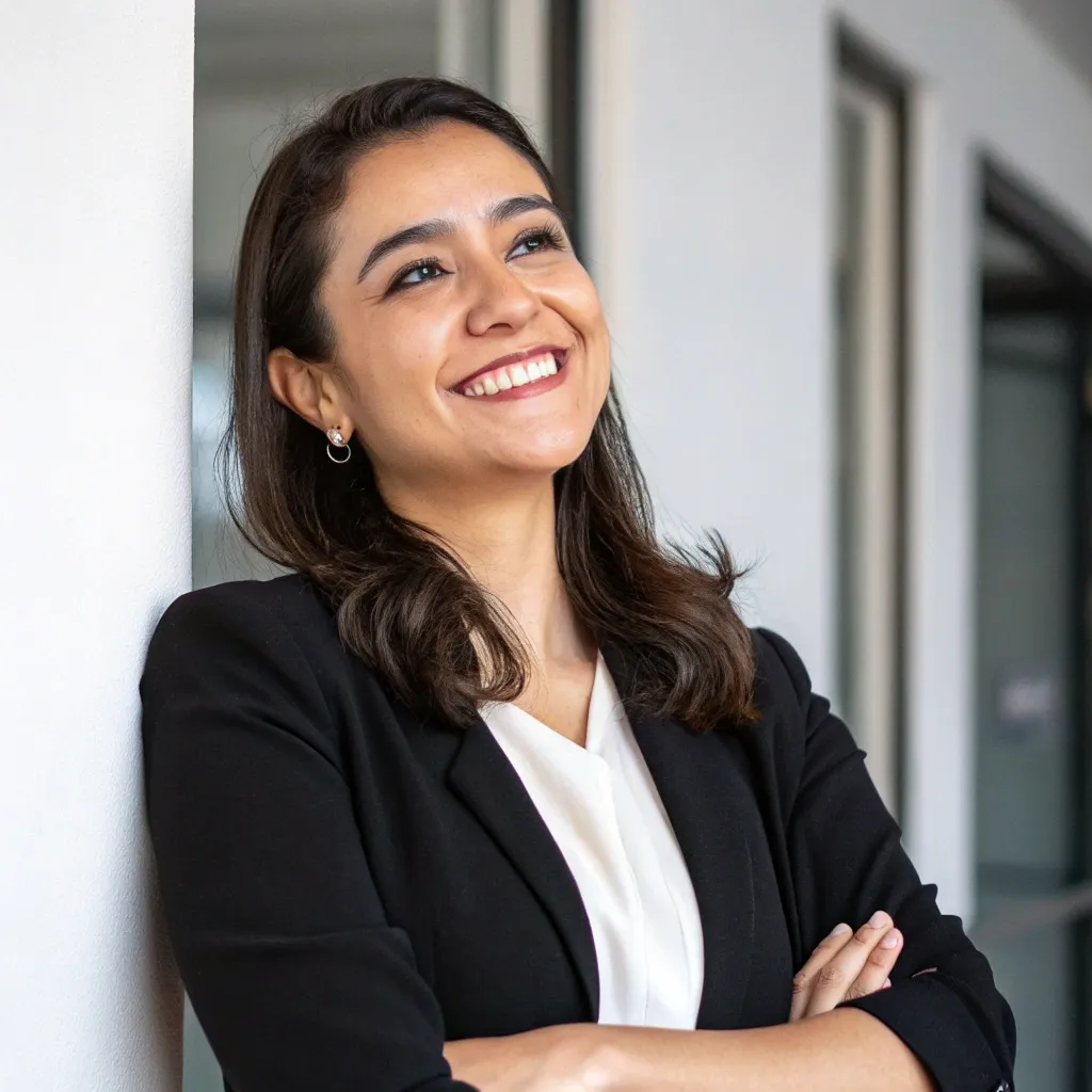 Sophia Martinez looking pleased